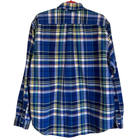 Ralph Lauren Cotton Plaid Button Down Shirt Casual Preppy Small Pony Embroidery - Picture 2 of 16